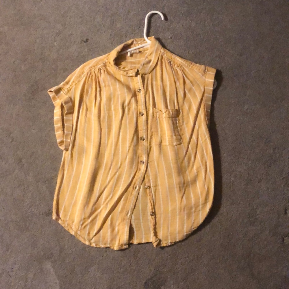 Yellow Summery Button-Up
